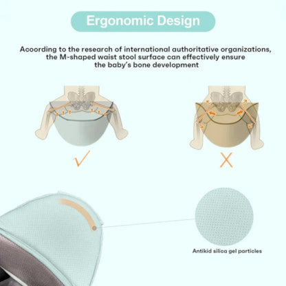 Adjustable Ergonomic Baby Carrier with Hip Seat 3–36 Months
