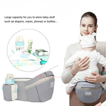 Adjustable Ergonomic Baby Carrier with Hip Seat 3–36 Months