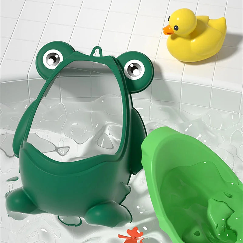 Green Frog Potty Training Urinal for Toddler Boys