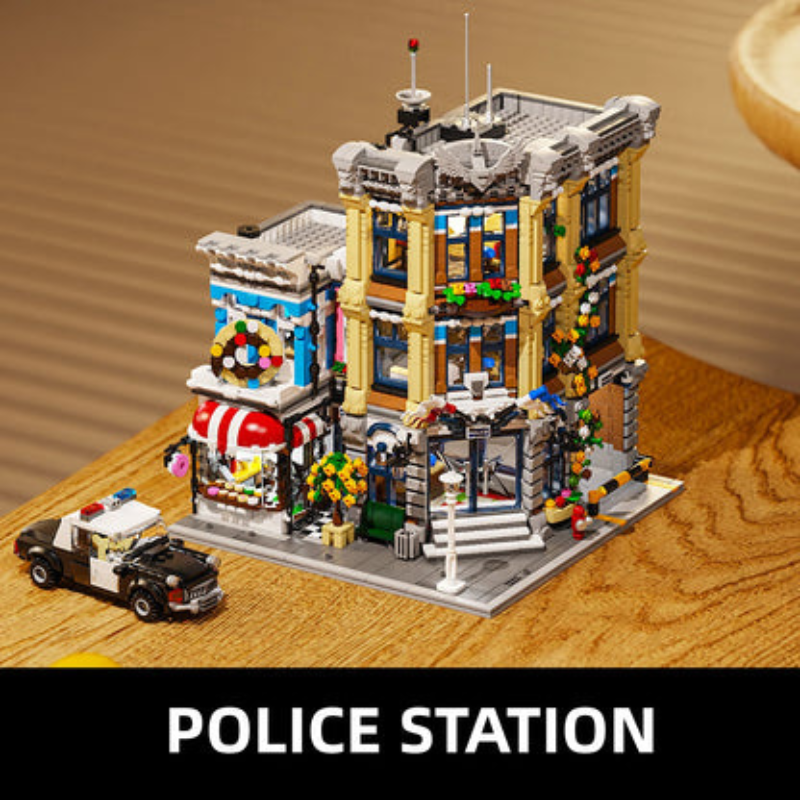 3200PCS Modular City Police Station Building Blocks Set
