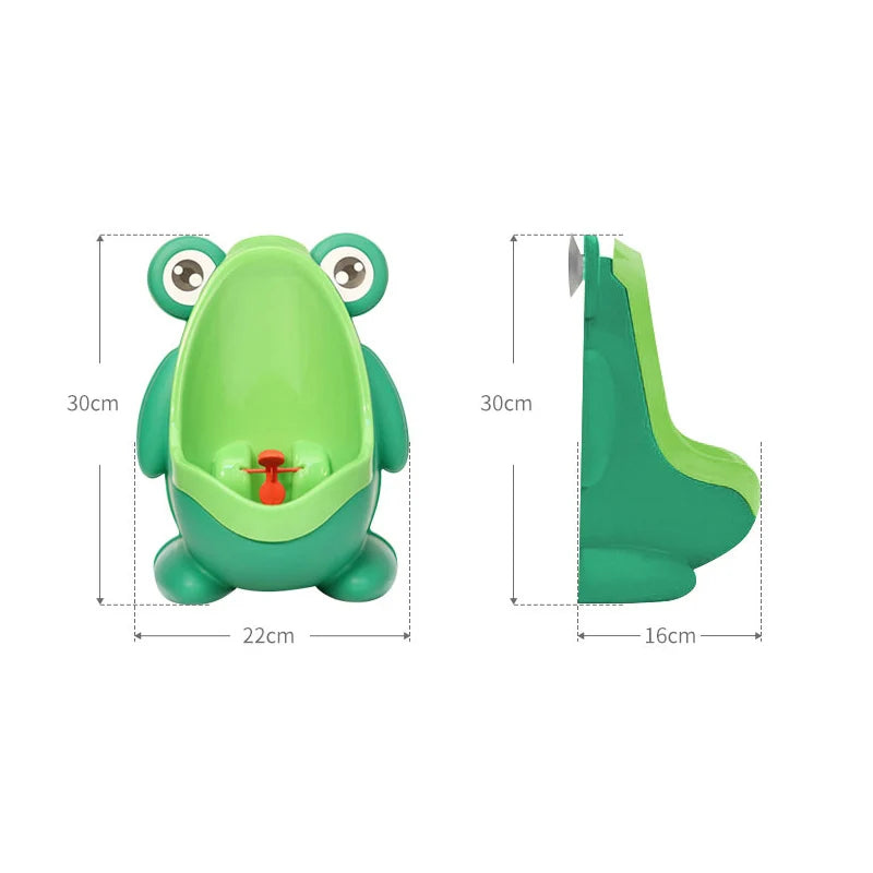 Green Frog Potty Training Urinal for Toddler Boys