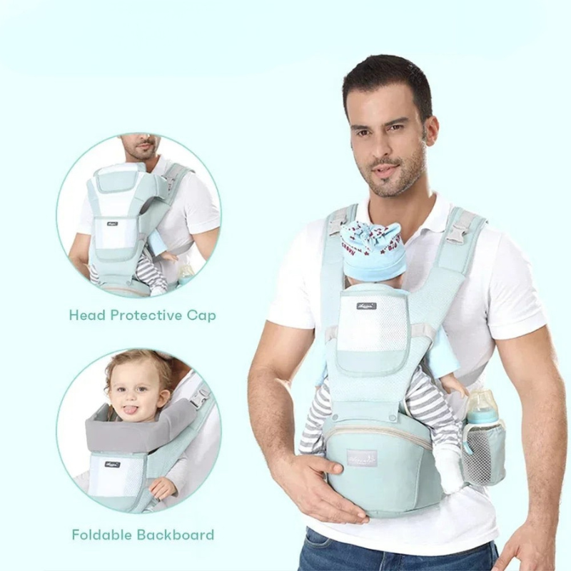Adjustable Ergonomic Baby Carrier with Hip Seat 3–36 Months