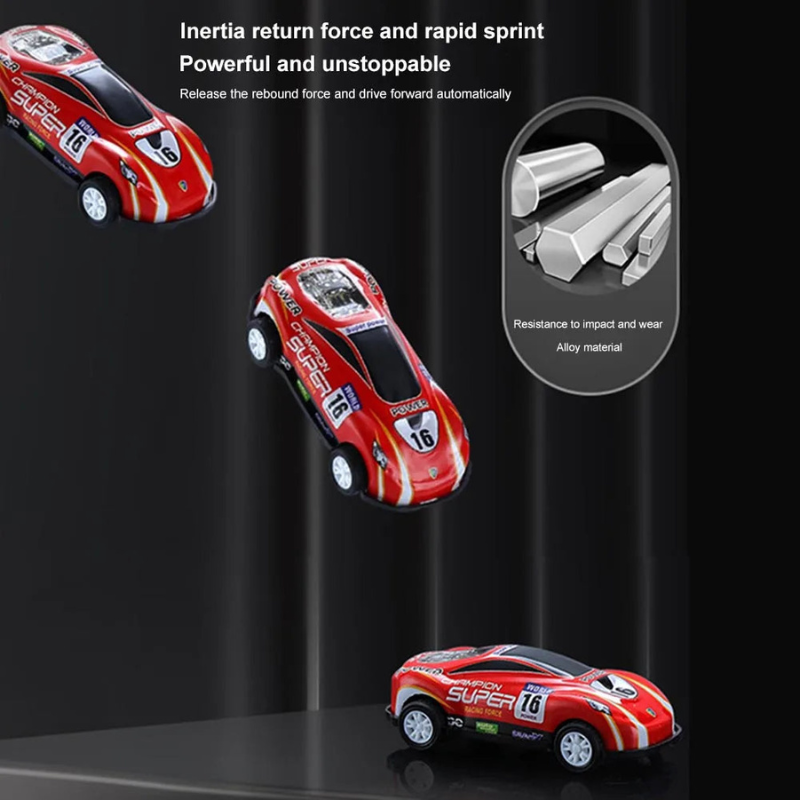 50PCS Pull-Back Mini Toy Cars Set with Storage Box