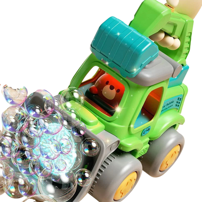 Kids Automatic Bubble Machine Trolley with LED Lights