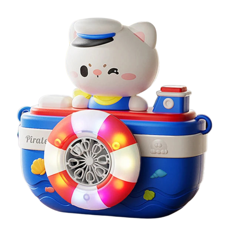 Kids Automatic Bubble Camera Toy with Music and LED Lights