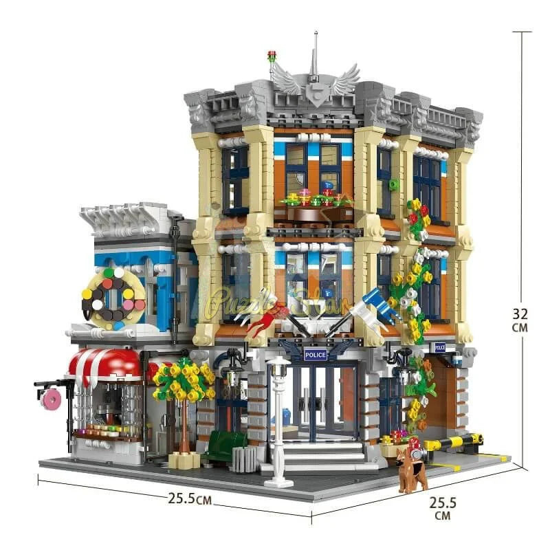 3200PCS Modular City Police Station Building Blocks Set