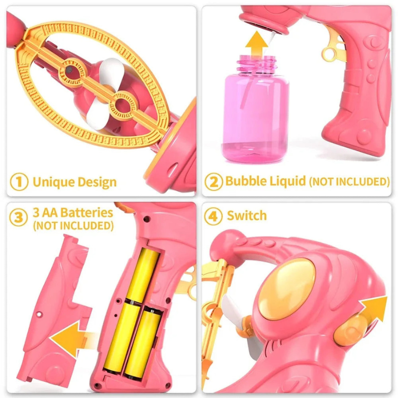 Kids Automatic Electric Bubble Gun Toy