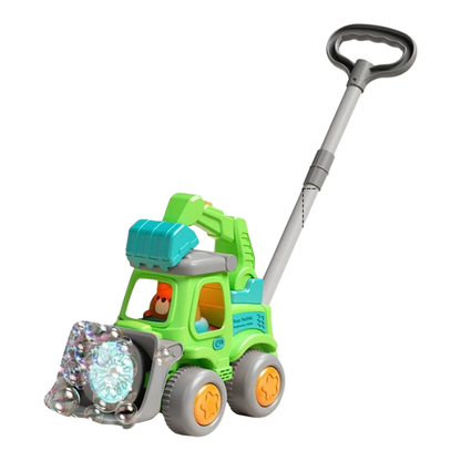 Kids Automatic Bubble Machine Trolley with LED Lights