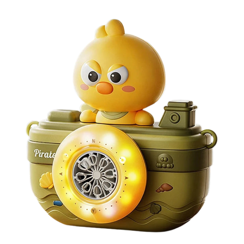 Kids Automatic Bubble Camera Toy with Music and LED Lights
