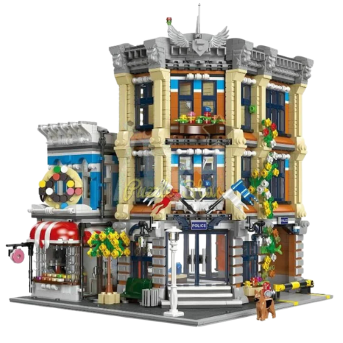 3200PCS Modular City Police Station Building Blocks Set
