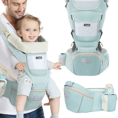 Adjustable Ergonomic Baby Carrier with Hip Seat 3–36 Months
