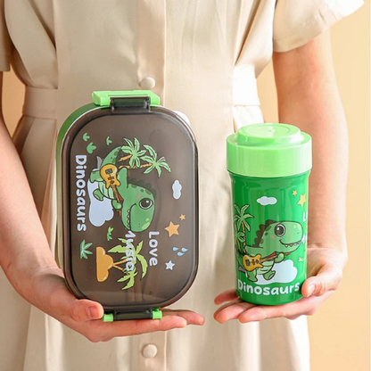 Kids Bento Lunch Box Set with Water Bottle