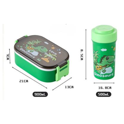 Kids Bento Lunch Box Set with Water Bottle