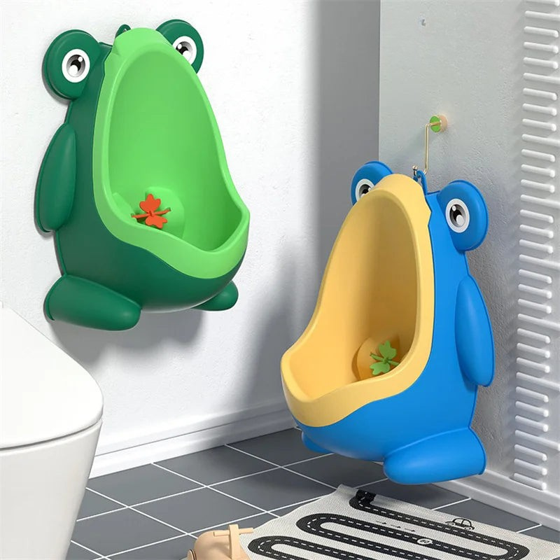 Green Frog Potty Training Urinal for Toddler Boys