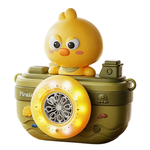 Kids Automatic Bubble Camera Toy with Music and LED Lights
