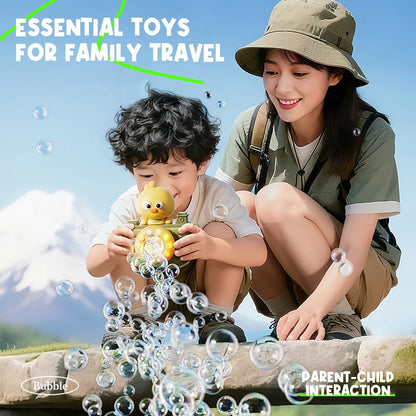 Kids Automatic Bubble Camera Toy with Music and LED Lights