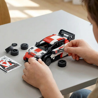 317PCS Rally Racing Car Building Blocks Model Kit