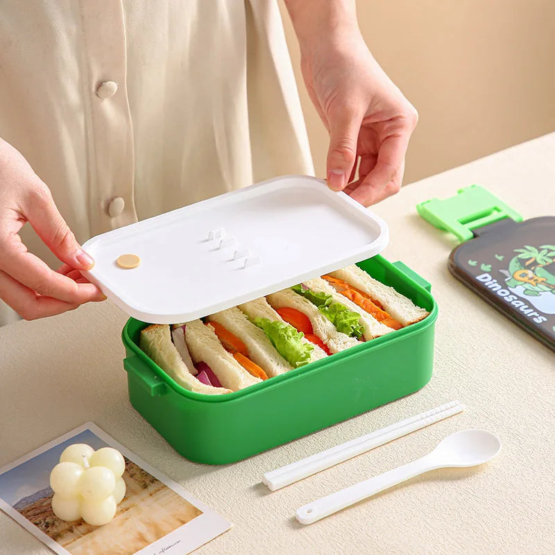 Kids Bento Lunch Box Set with Water Bottle